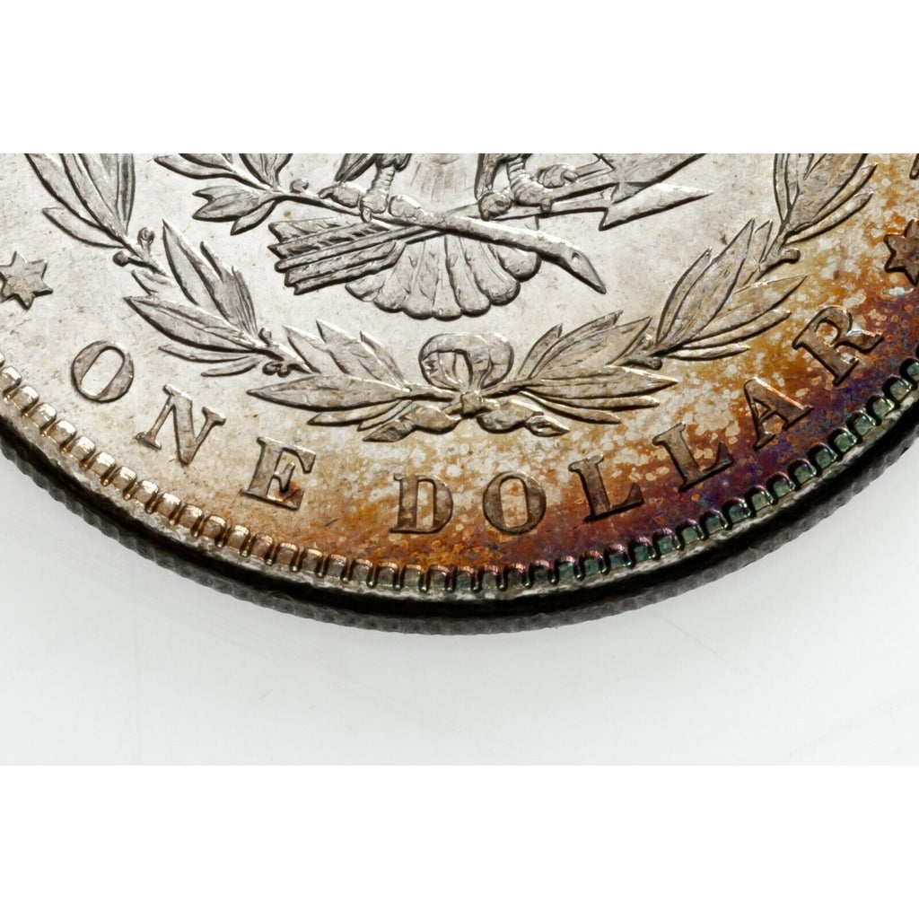 1886 $1 Silver Morgan Dollar in Choice BU Condition Toned Reverse