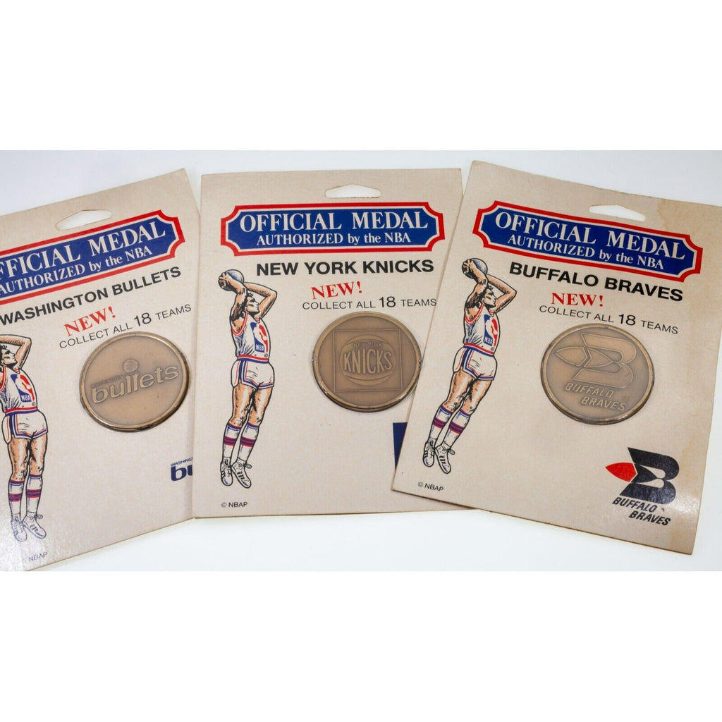 Three Official NBA Medal 39MM in BRONZE  By World Sports Mint
