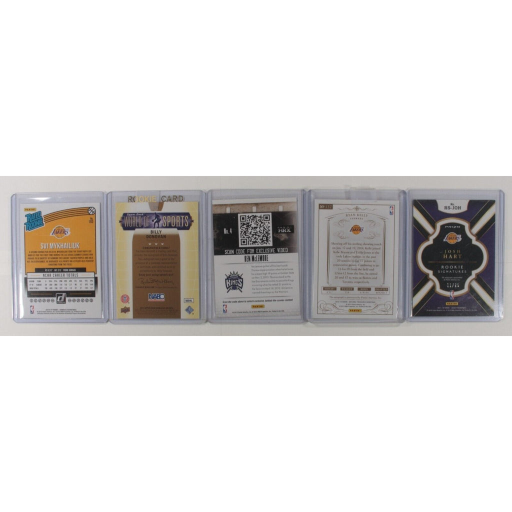 Lot Of 15 Ungraded Collectible Panini + Donruss NBA Basketball Cards