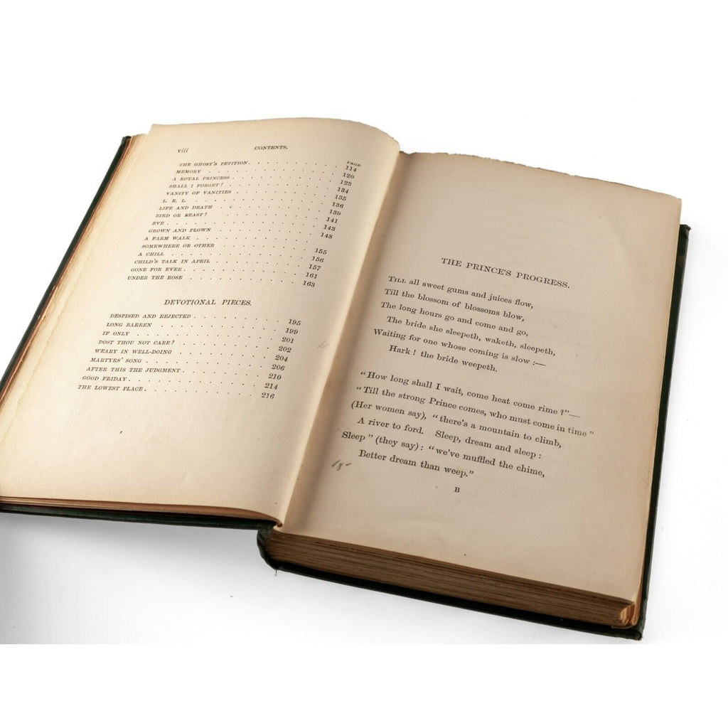 "The Prince's Progress and Other Poems" by Christina Rosetti 1st Edition 1866