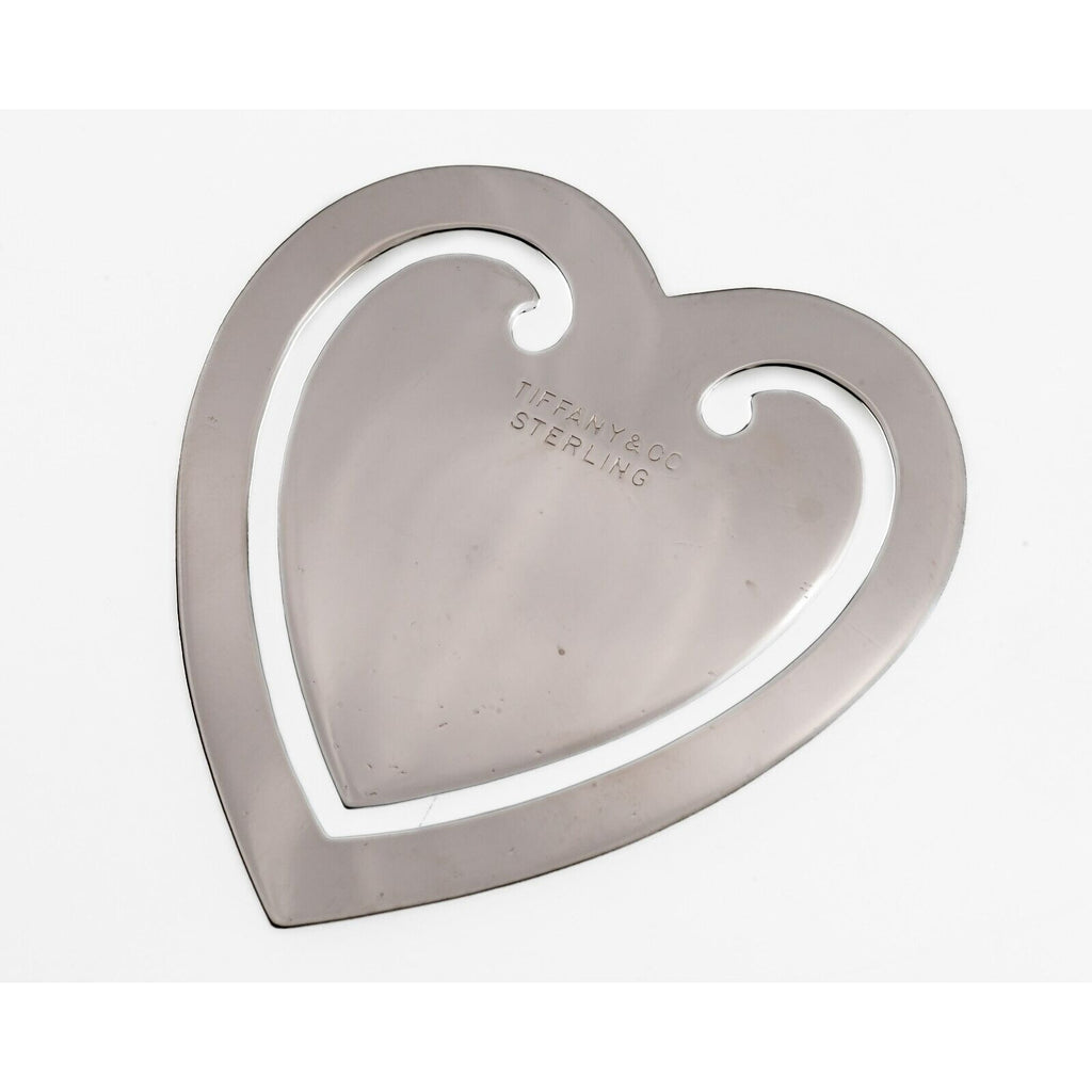 Tiffany & Co. Sterling Silver Heart Boomark Gorgeous Retired Piece!