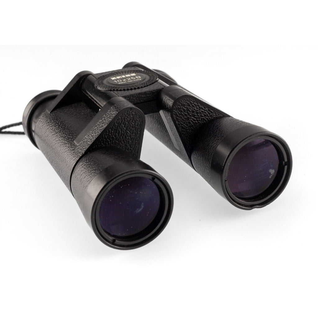 Zeiss 10x25B Binoculars West Germany w/ Pouch, Case, and Paperwork