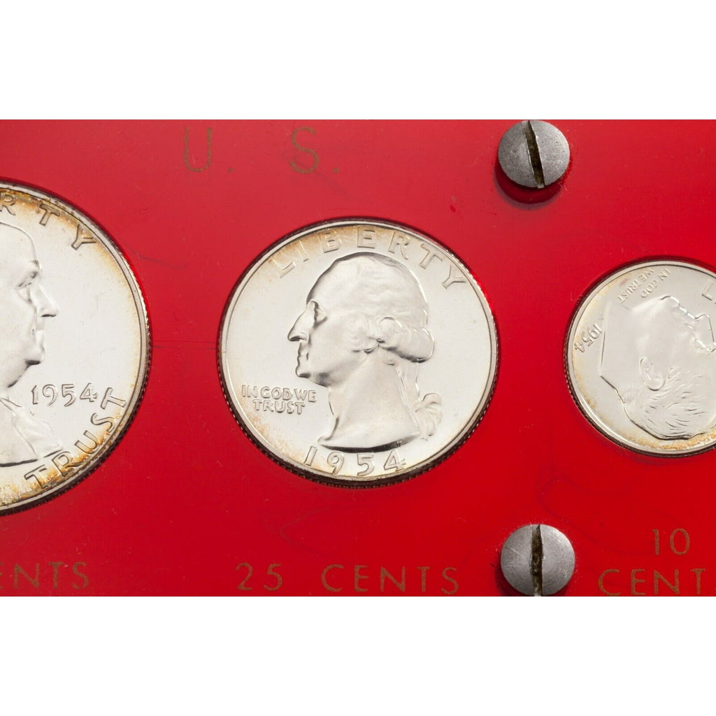 1954 Proof Set in Red Capitol Holder Gem Proof Condition