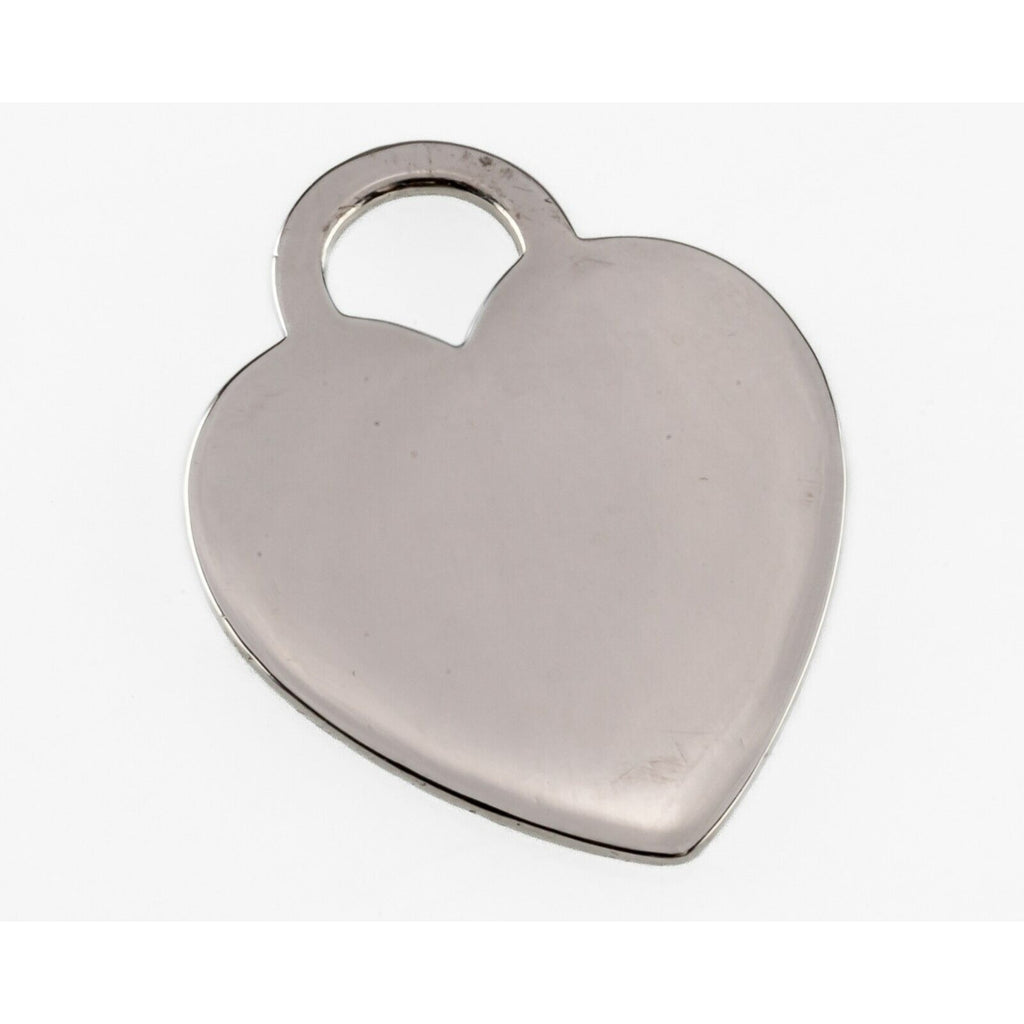 Tiffany & Co. Sterling Silver "Return to" Heart Tag Charm w/ Serial Number Nice!