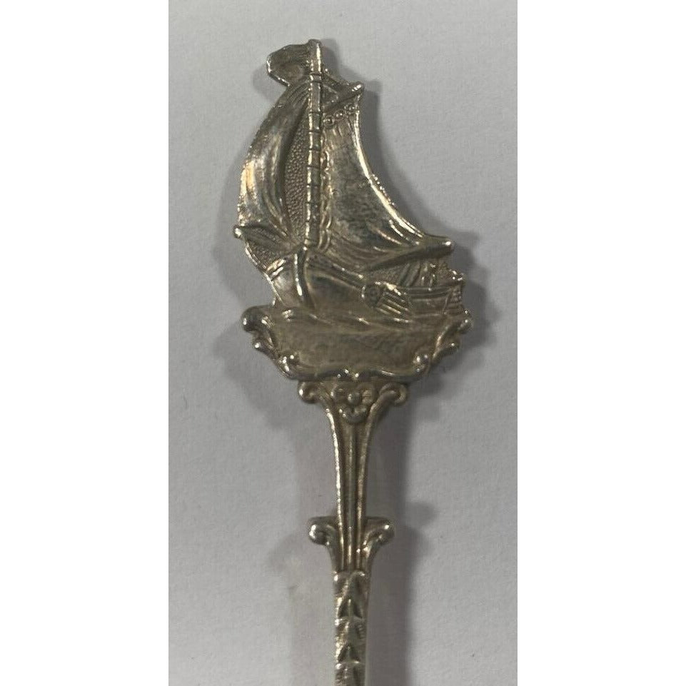 Holland Repousse Silverplated Souvenir Sugar Spoon