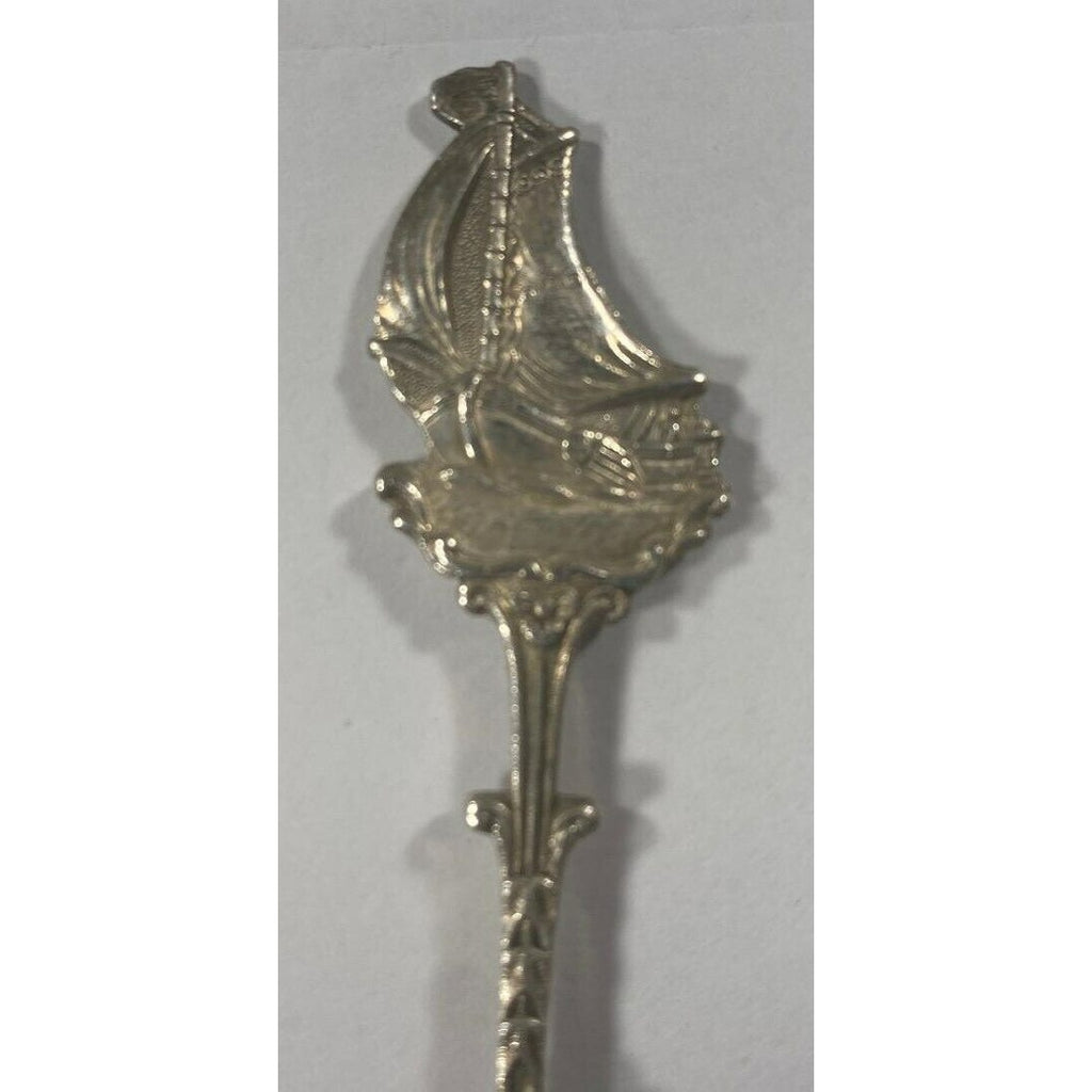 Holland Repousse Silverplated Souvenir Sugar Spoon