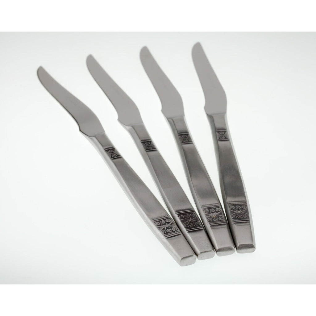 Set of 4 Stainless Steel Made in Japan Madeira Steak Knives