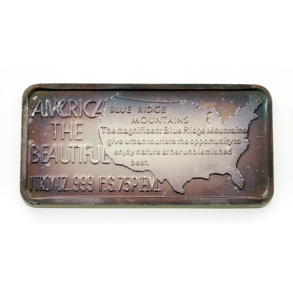 1974-75 Hamilton Mint America The Beautiful 1oz Silver Art Bars Lot of 4 Bars