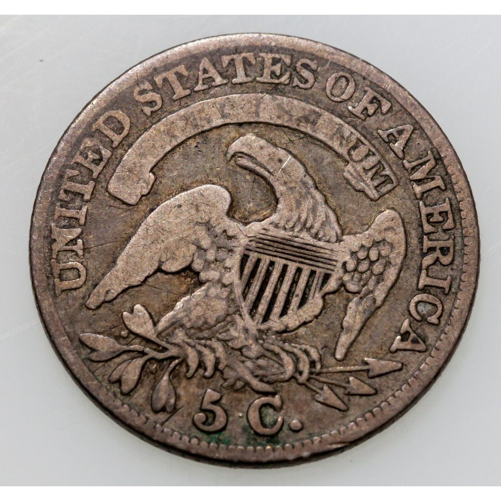 1834 Bust Half Dime in Very Good VG Condition, Light Gray Color, Bold "LIBERTY"