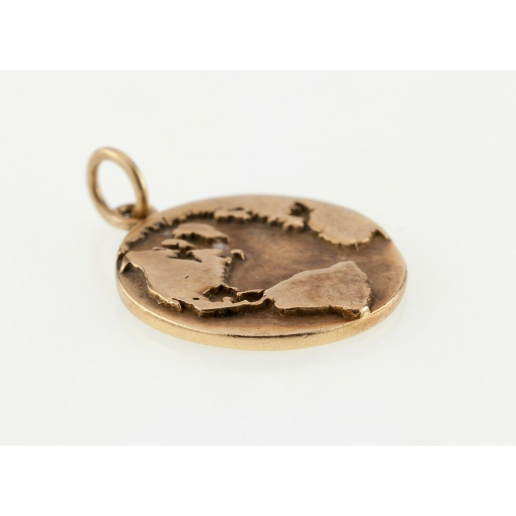 Helen Ficalora 14k Yellow Gold "Protect Mother Earth" Heavy Charm Retired!