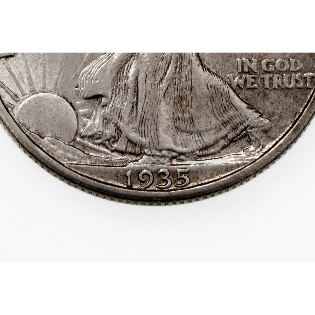 1935-S 50C Walking Liberty Half Dollar in AU Condition, Nice Eye Appeal
