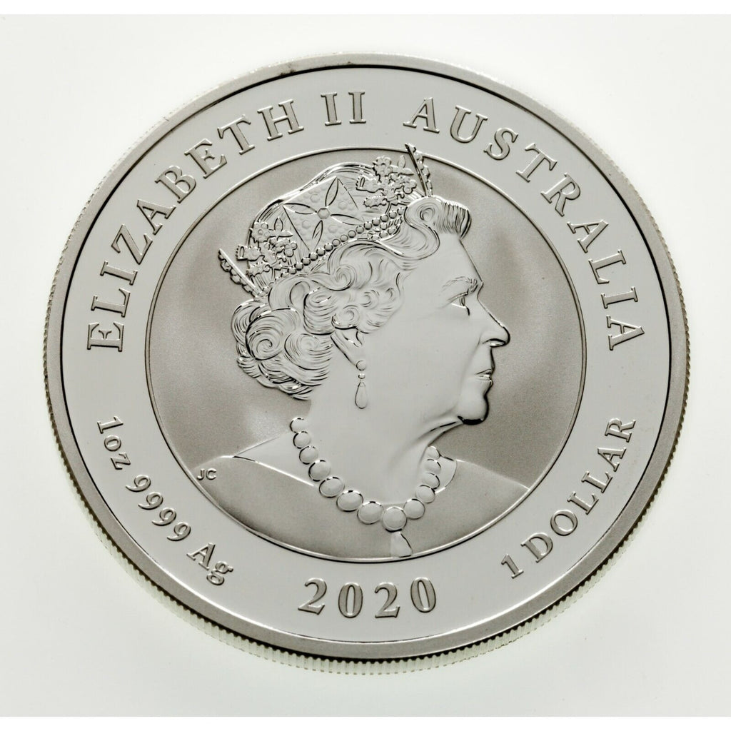 Lot of 3 2020 1 oz Australian Silver Bull and Bear Coins (BU)