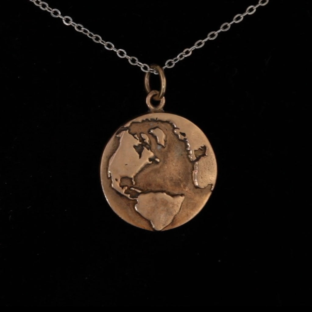 Helen Ficalora 14k Yellow Gold "Protect Mother Earth" Heavy Charm Retired!