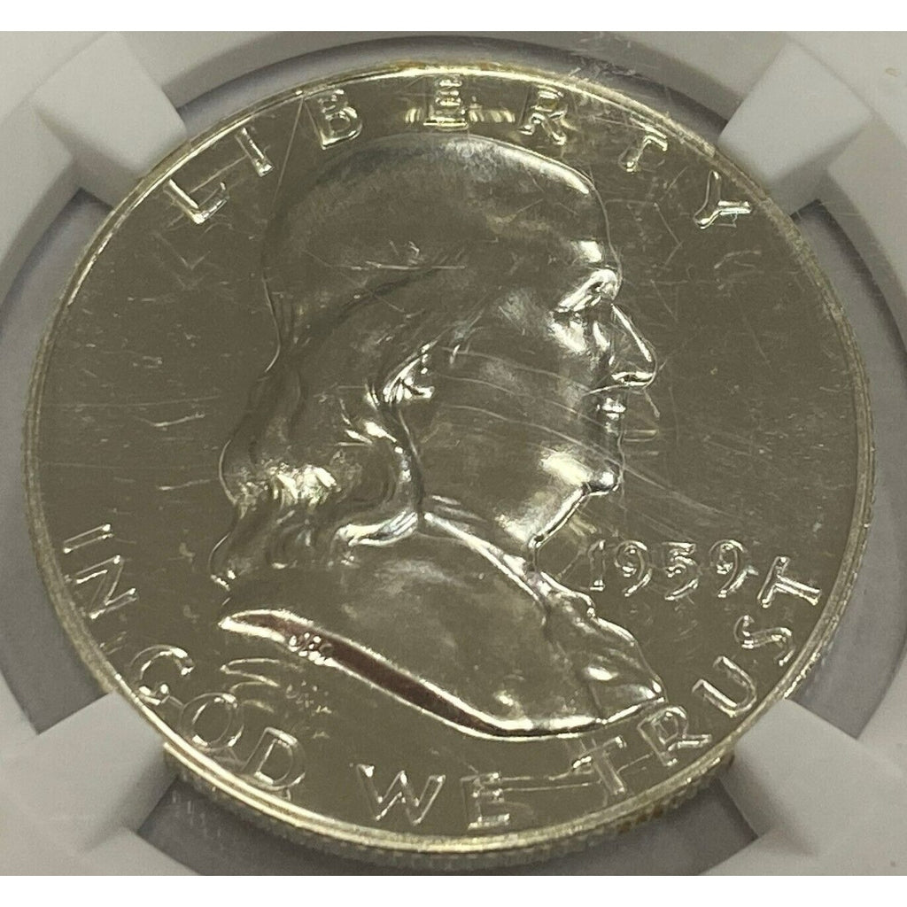 1959 50C Franklin Half Dollar Graded by NGC as PF67! Gorgeous Coin