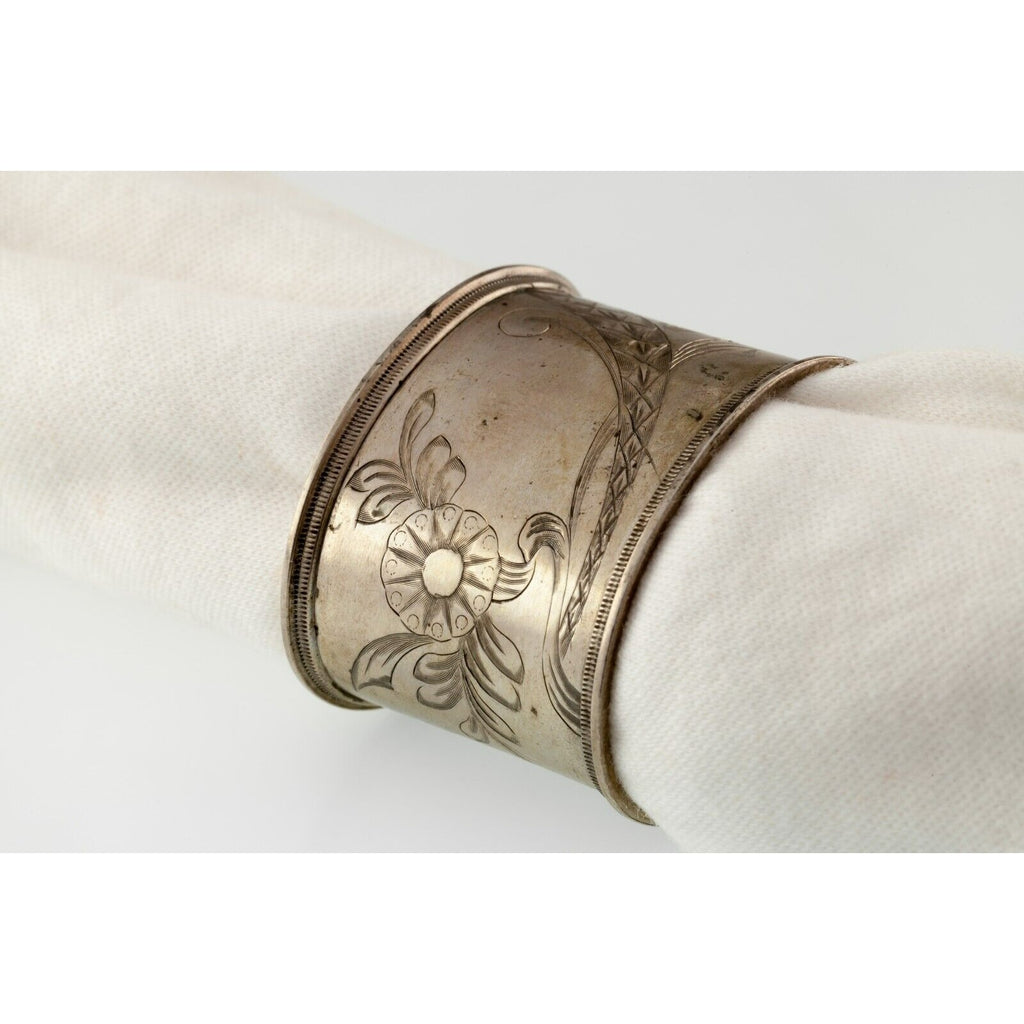 Russian Silver Napkin Ring Holder