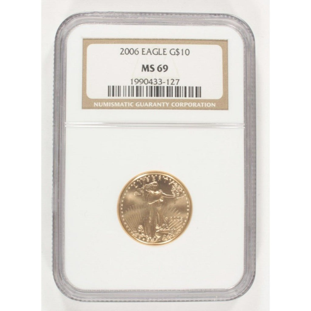 2006 1/4 Oz. G$10 Gold American Eagle Graded by NGC as MS69