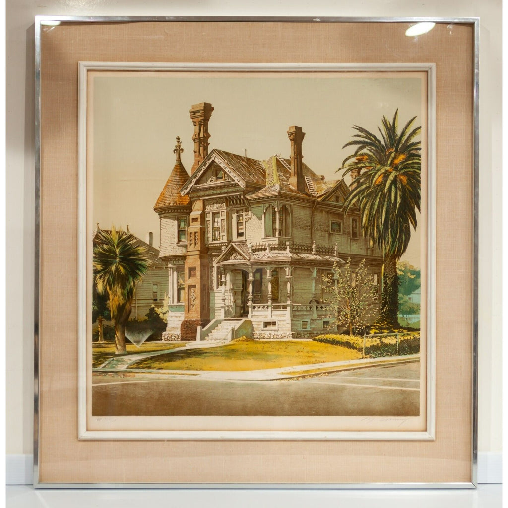 "Figueroa House" by Merv Corning Framed Lithograph on Paper AP XLVI/LX