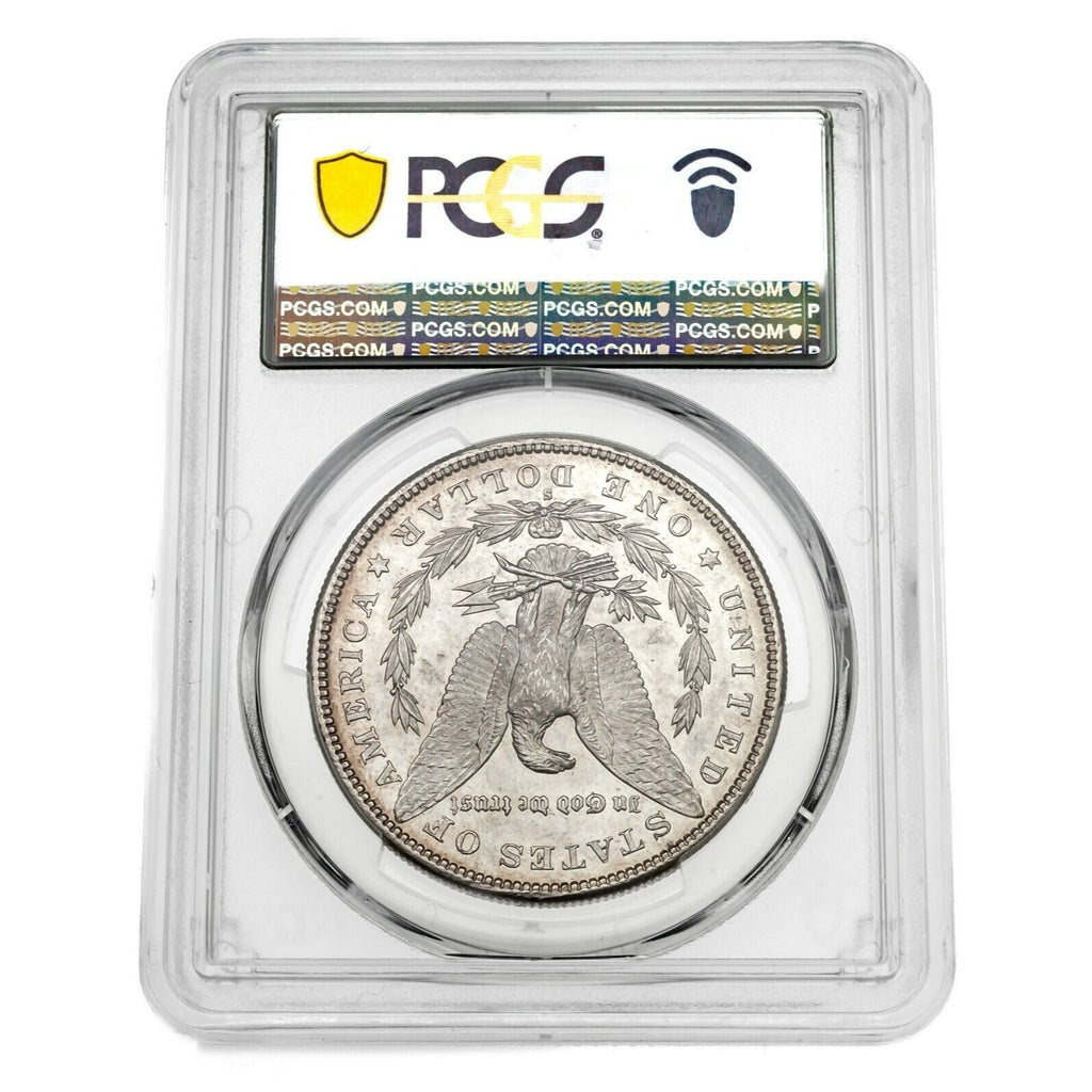 1881-S $1 Silver Morgan Dollar Graded by PCGS as MS-64