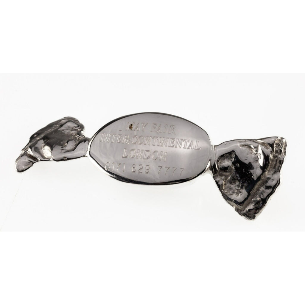 Sterling Silver Wrapped Candy Solid Paperweight for Mayfair Intercontinental