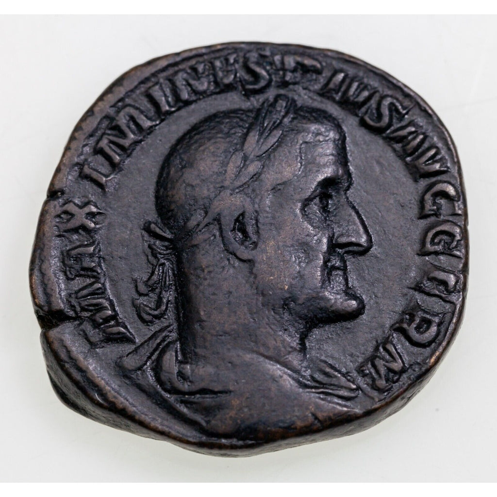 235-238 AD Maximus I AE Sestertius Coin, Rome Mint S-8410 RIC 85 XF