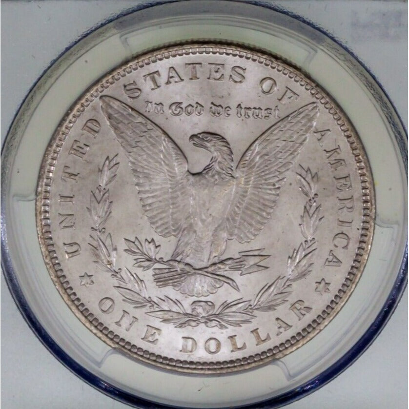 1896 $1 Silver Morgan Dollar Graded by PCGS as MS65