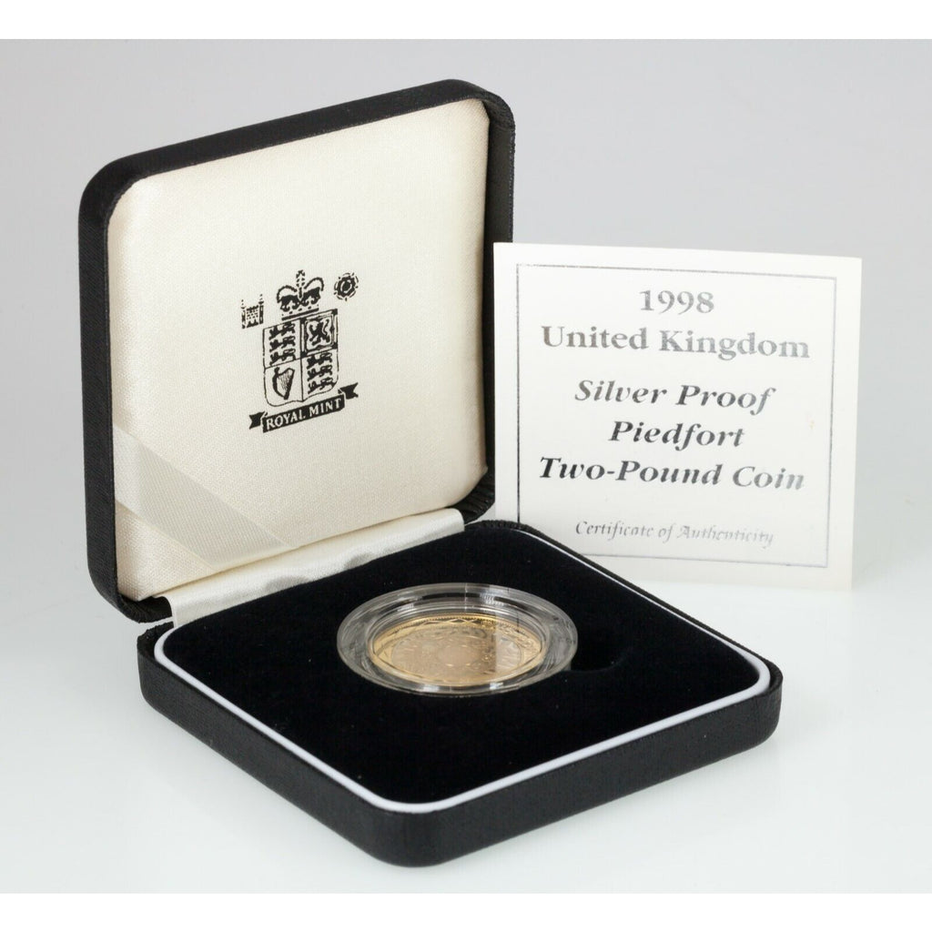1998 Great Britain Silver Two Pound Proof Piedfort Coin, KM P30