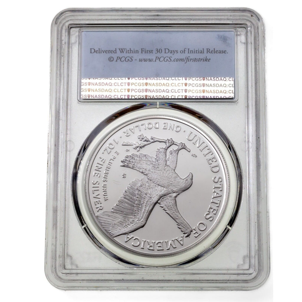 2021-S $1 Silver American Eagle Proof Type 2 Graded by PCGS as PR70DCAM 1st