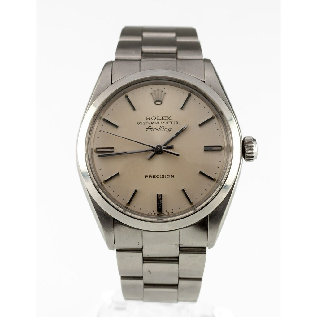 Rolex Men's Stainless Steel Air King Precision 5500 Watch Oyster Band