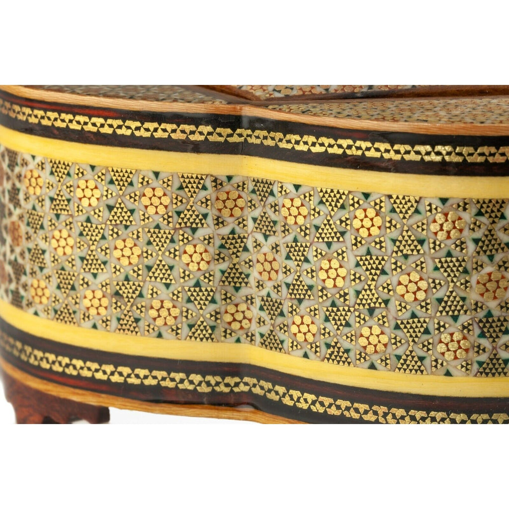 Persian Khatam Wooden Candy Box with Gorgeous Pattern