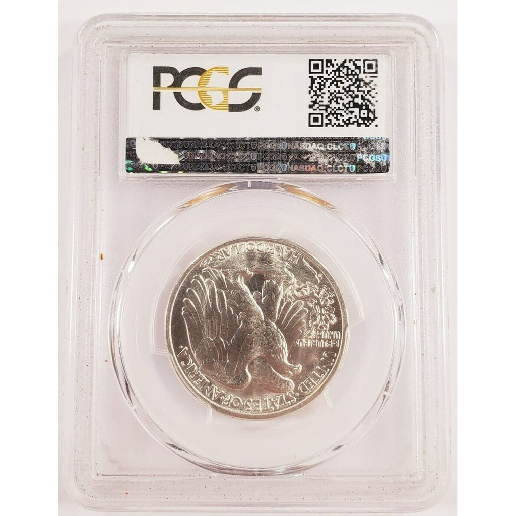 1941-D 50C Walking Liberty Half Dollar Graded by PCGS as MS-65