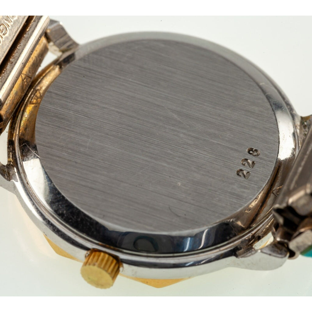 Unique! Clio Blue Quartz Watch with Turquoise Stretch Band 34.8gr