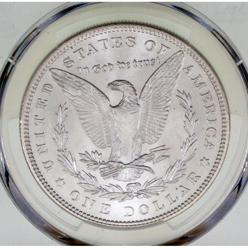 1884 $1 Silver Morgan Dollar Graded by PCGS as MS-64