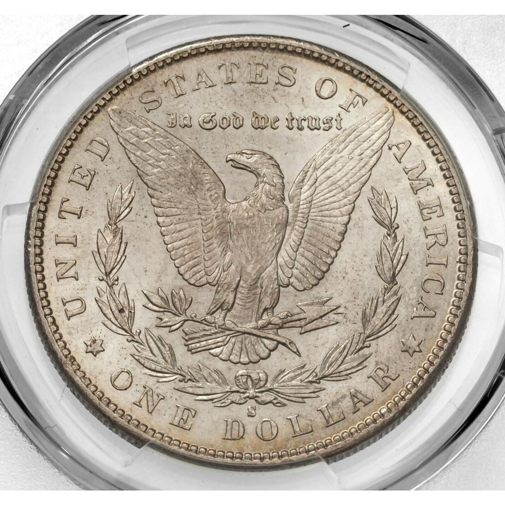 1891-S $1 Silver Morgan Dollar Graded By PCGS As MS62 Gorgeous Coin!