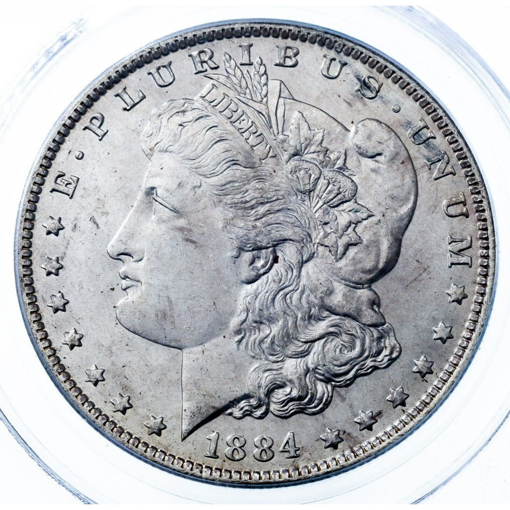 1884-O $1 Silver Morgan Dollar Graded by PCGS as MS-64! Gorgeous