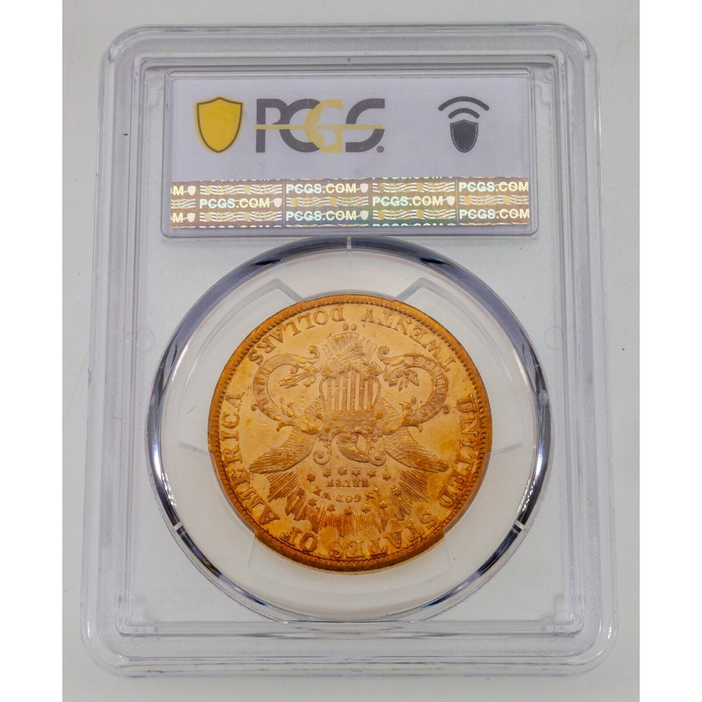 1883-CC $20 Gold Liberty Double Eagle Graded by PCGS as AU53 Gorgeous!