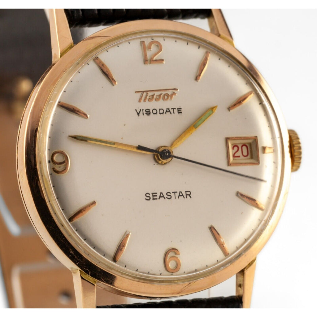 Tissot 14k Rose Gold Visodate Seastar Automatic Men's Watch 27B.621