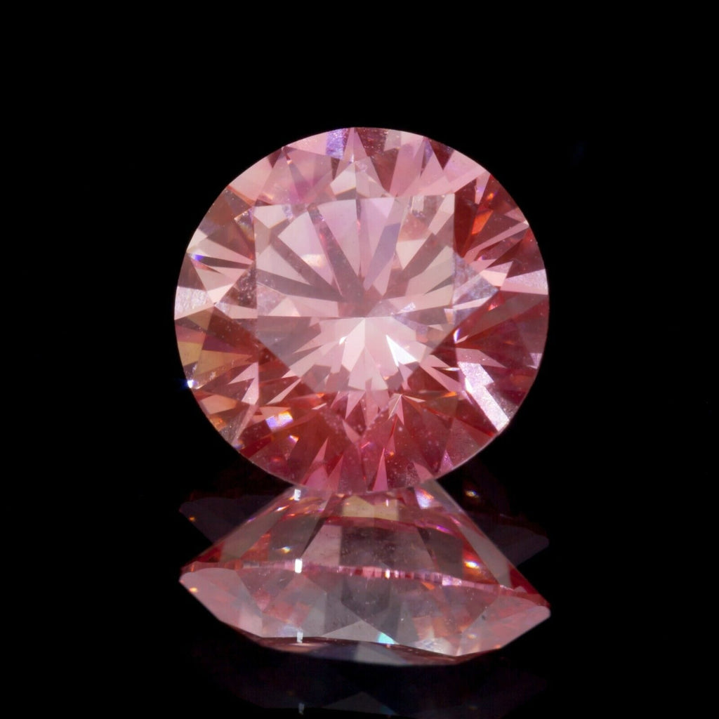 GIA-Certified 1.52 Fancy Vivid Pink Round Loose Lab-Grown Diamond VVS2