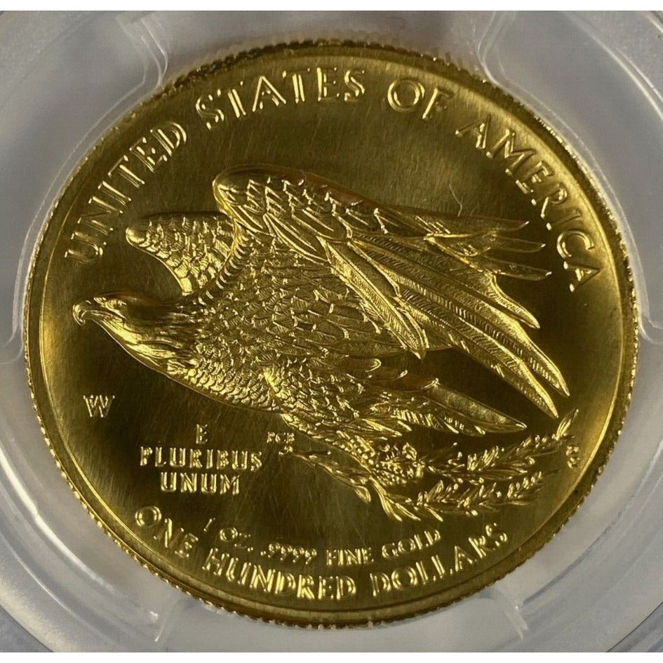 2015-W Gold $100 High Relief Liberty Graded by PCGS as MS70 First Strike