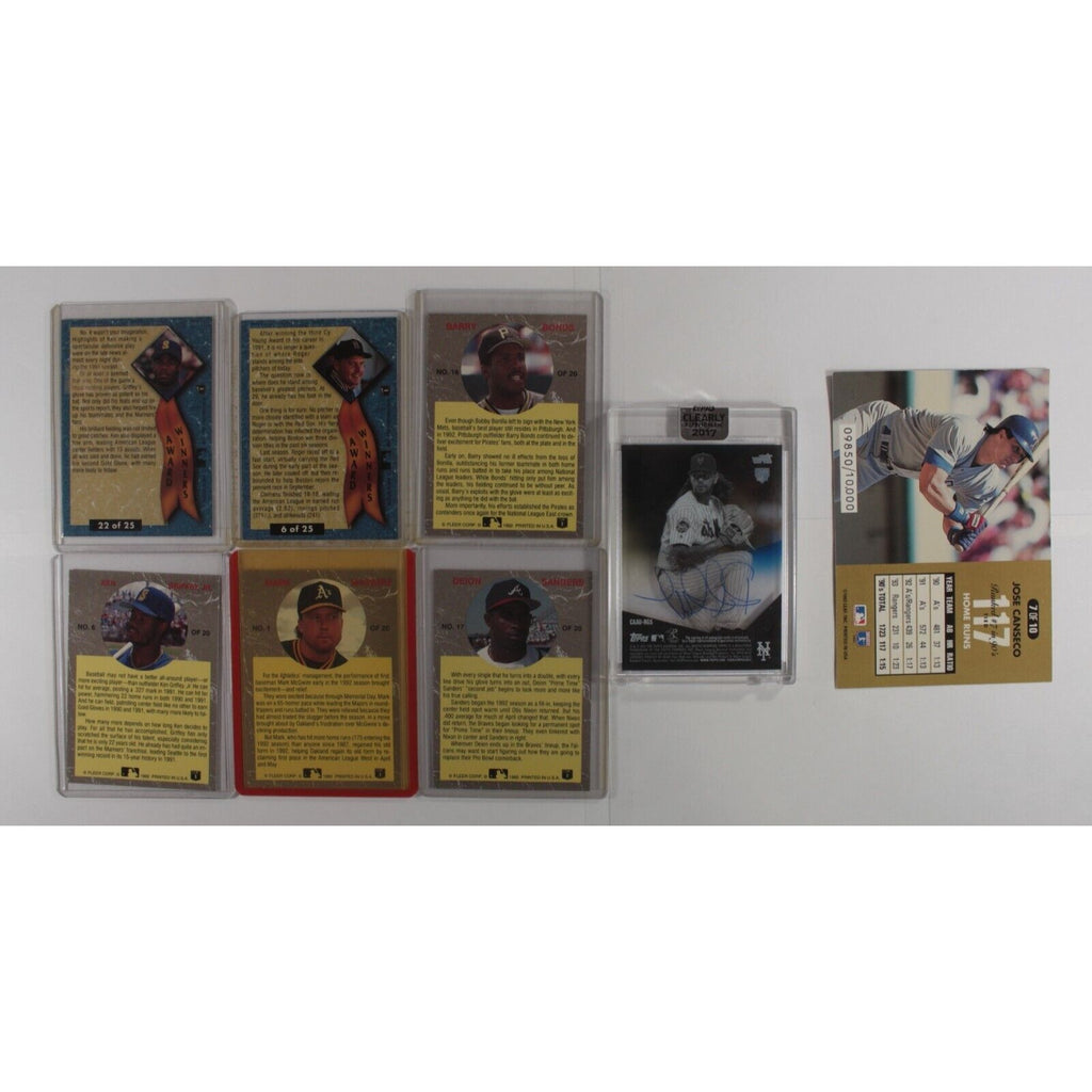 Lot Of 8 Ungraded Collectible MLB Baseball Cards