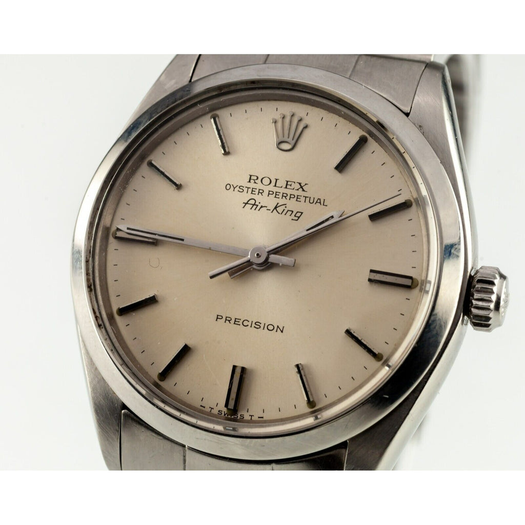 Rolex Men's Stainless Steel Air King Precision 5500 Watch Oyster Band