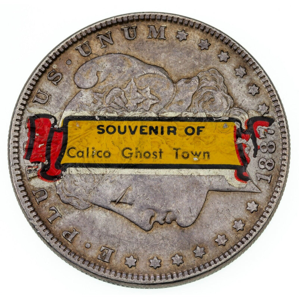 1887 $1 Morgan Dollar "Souvenir of Calico Town" XF Condition