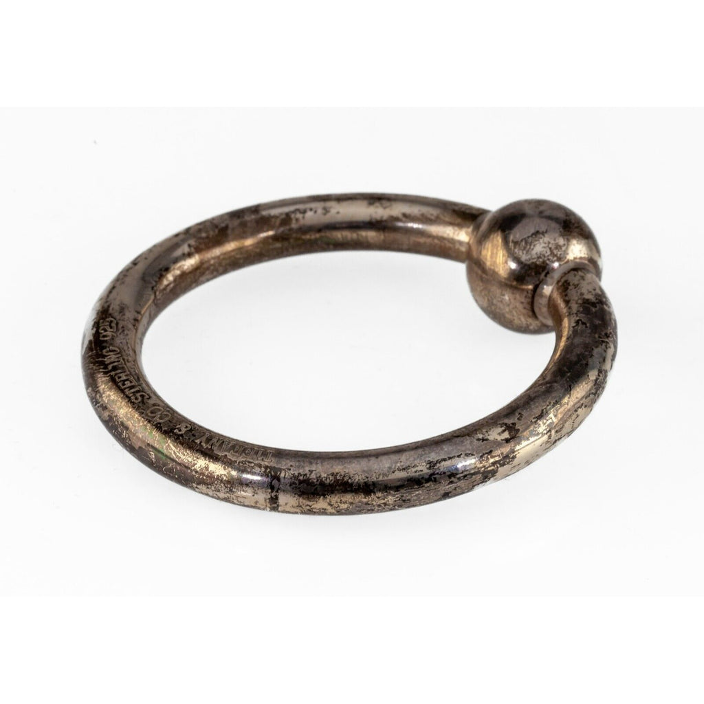 Tiffany & Co. Sterling Silver Teething Ring Rattle Vintage Nice!