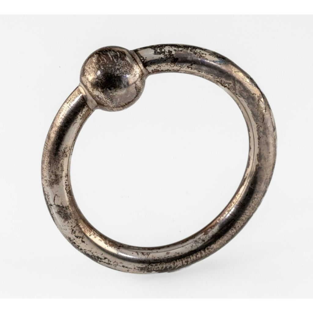 Tiffany & Co. Sterling Silver Teething Ring Rattle Vintage Nice!