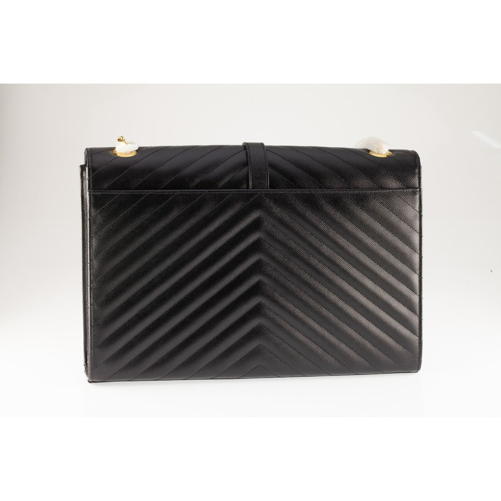 Yves Saint Laurent YSL Envelope Chevron Large Purse SL 2016 Dustbag Card 396910