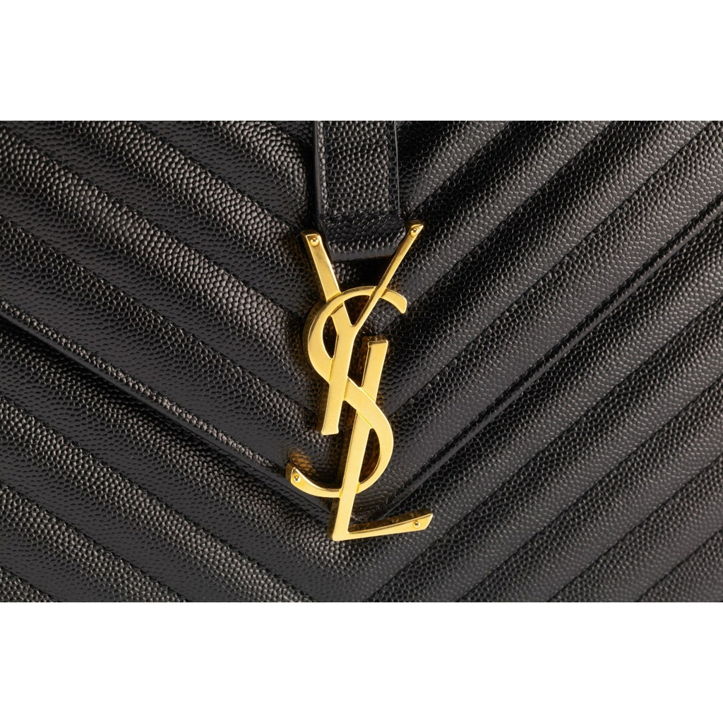 Yves Saint Laurent YSL Envelope Chevron Large Purse SL 2016 Dustbag Card 396910