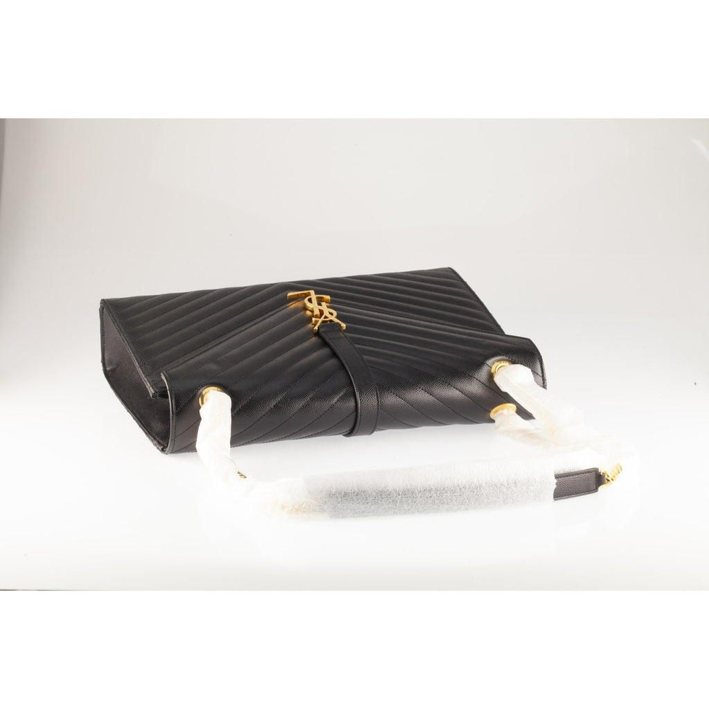 Yves Saint Laurent YSL Envelope Chevron Large Purse SL 2016 Dustbag Card 396910