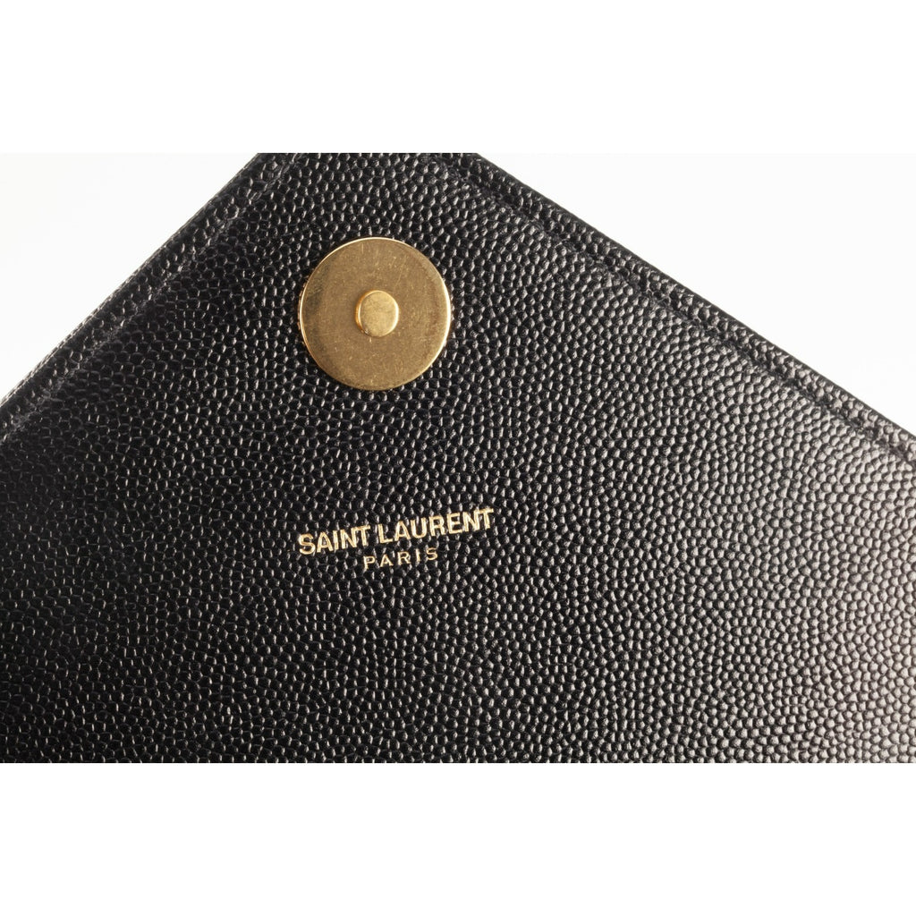 Yves Saint Laurent YSL Envelope Chevron Large Purse SL 2016 Dustbag Card 396910