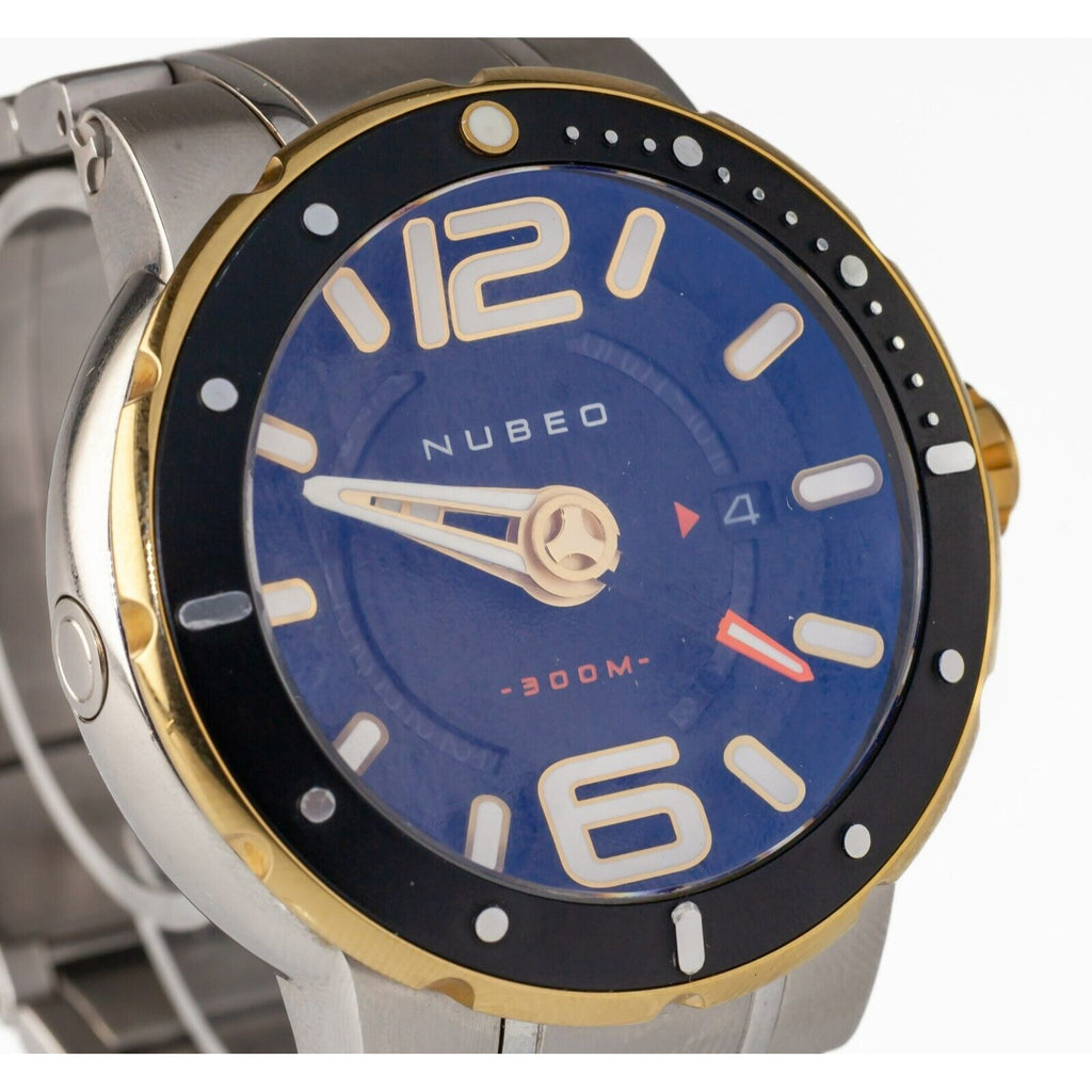 Nubeo Stainless Steel Iridiscent Submersible Automatic 300 m Men's Watch 012/300