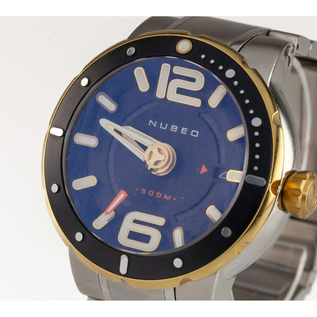 Nubeo Stainless Steel Iridiscent Submersible Automatic 300 m Men's Watch 012/300
