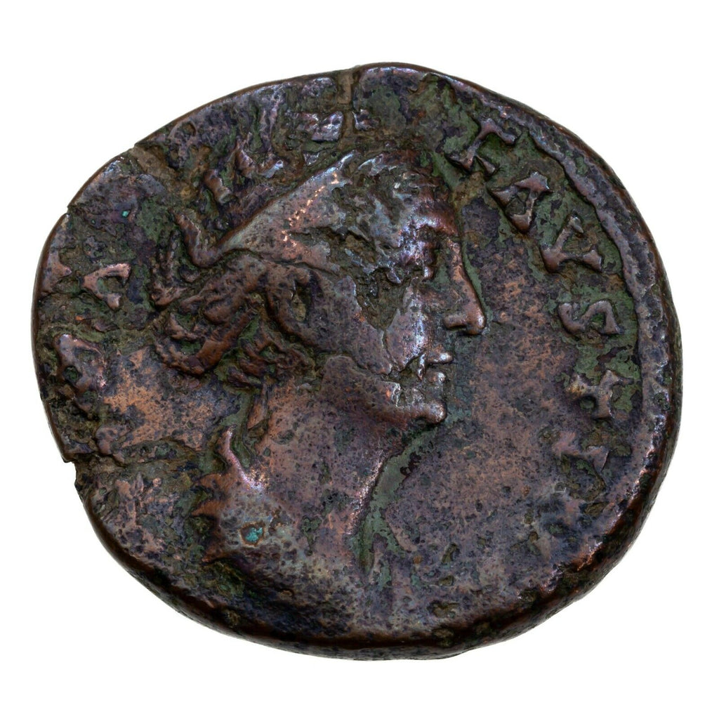 Roman Emp. Diva Faustina I AE As 8.1g, 25.5mm Coin RIC 1178